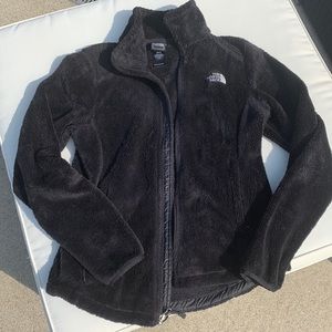 The North Face black fuzzy jacket
